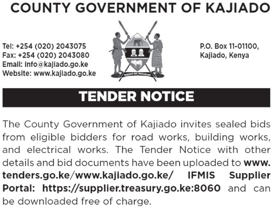 Kajiado County Government Contractor Works Tenders