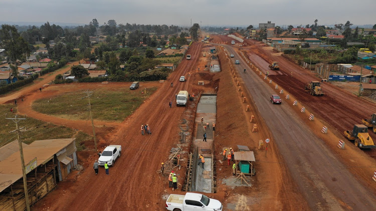 Structures in Ruaka area, Nairobi County demolished