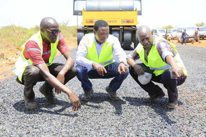 Ongoing road projects in Machakos County inspected